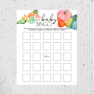 Oh mein Gott! - Baby Shower Baby Bingo Game