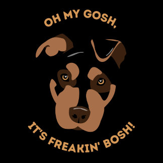 Oh mein Gott, das ist Freakin' Bosh! Runder Aufkleber