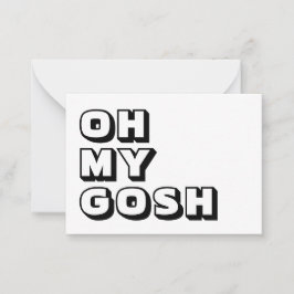 Oh mein Gott, Gott, Schwarz-weiße Karte