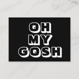 Oh mein Gott, Gott, Schwarz-weiße Karte