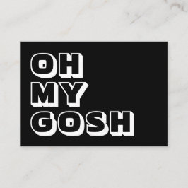 Oh mein Gott, Gott, Schwarz-weiße Karte