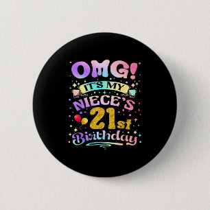 Oh mein Gott, meiner Nichte 21. Geburtstag Glückli Button