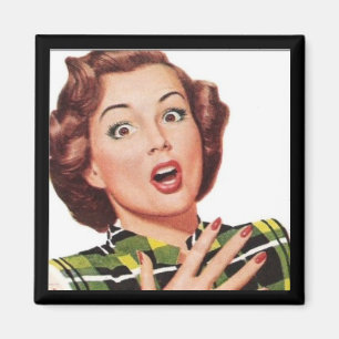 "Oh, Mein Gott!" RETRO-HAUSFRAU-MAGNET Magnet