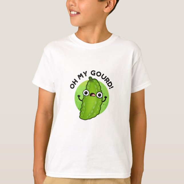 Oh mein Gourd Funny Veggie Pun T-Shirt (Vorderseite)
