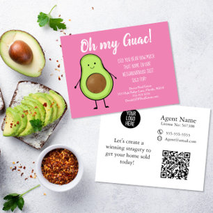 Oh mein Guac-Makler Postkarte Avocado