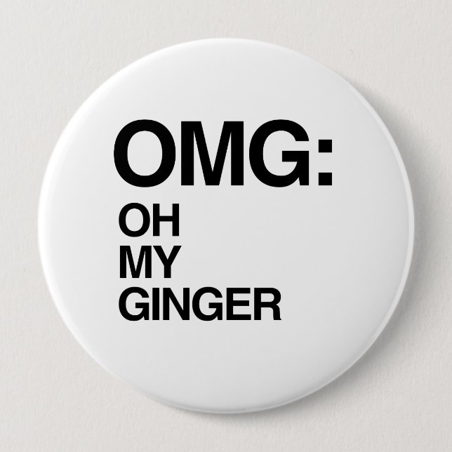OH MEIN INGWER BUTTON (Vorderseite)