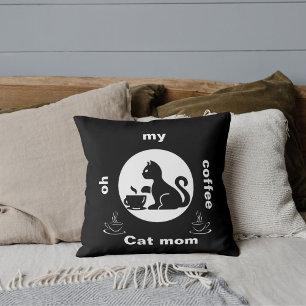Oh mein Kaffee Chat Mama Funny Niedlich Moderne Co Kissen
