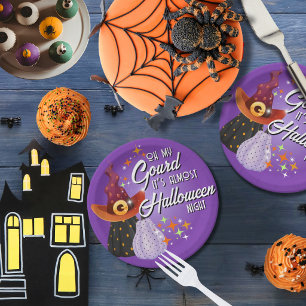 Oh mein Kürbis, Halloween ist fast da Dessert Tel Pappteller
