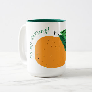 Oh mein Liebling Clementine! Zweifarbige Tasse