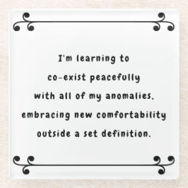 Oh mein Mantra Glasuntersetzer