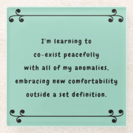 Oh mein Mantra Glasuntersetzer