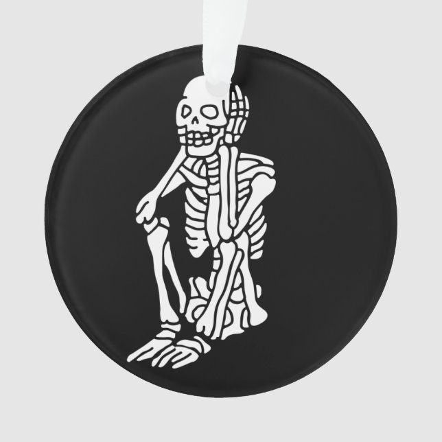 Oh, mein Skelett ruht seinen Kopf auf einem Ornament (Vorderseite)