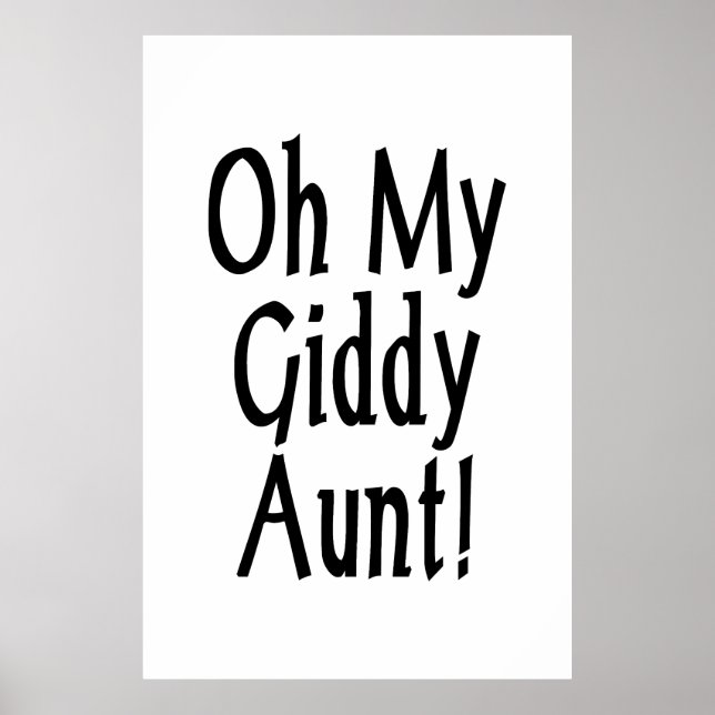 Oh meine Giddy-Tante! Poster (Vorne)