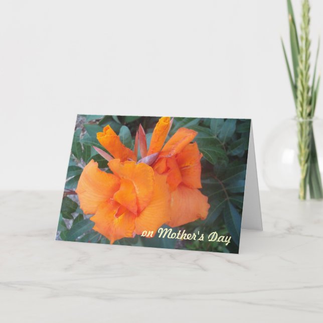 OH, Muttertagskarte Orange Karte (Vorderseite)