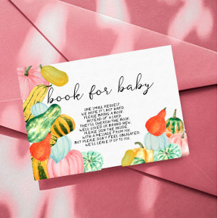 Oh My Gourd! - Baby Shower Book For Baby Insert Platzkarte