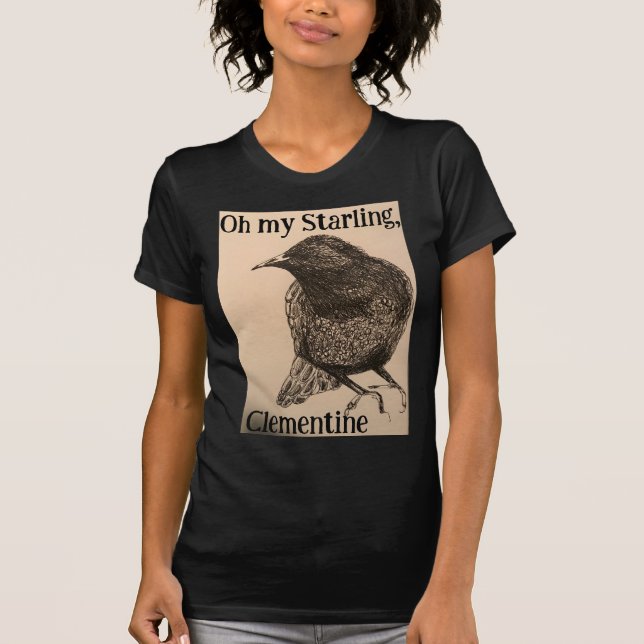 Oh my Starling, Clementine Illustration Shirt (Vorderseite)