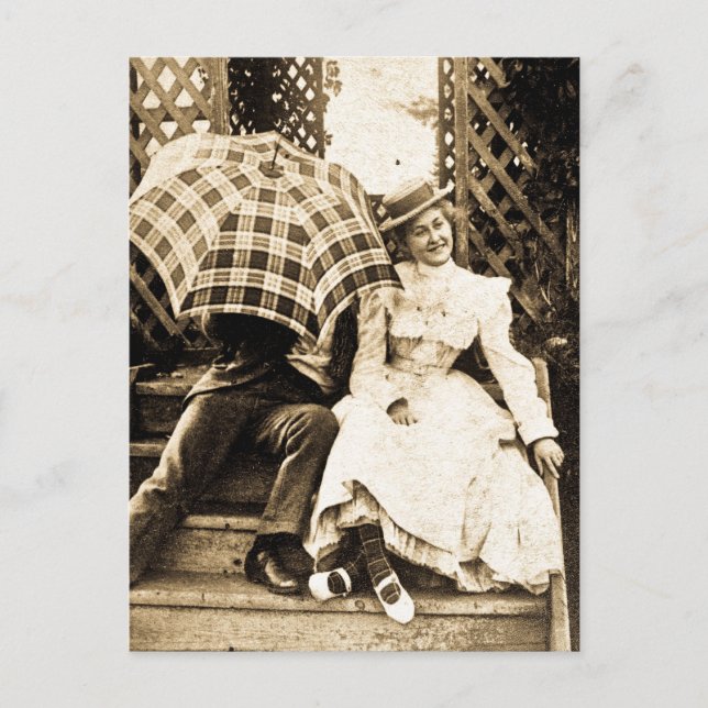 Oh nein, nein! (Sepia) Postkarte (Vorderseite)