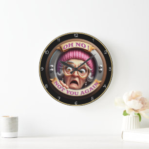 Oh nein, nicht wieder! große wanduhr
