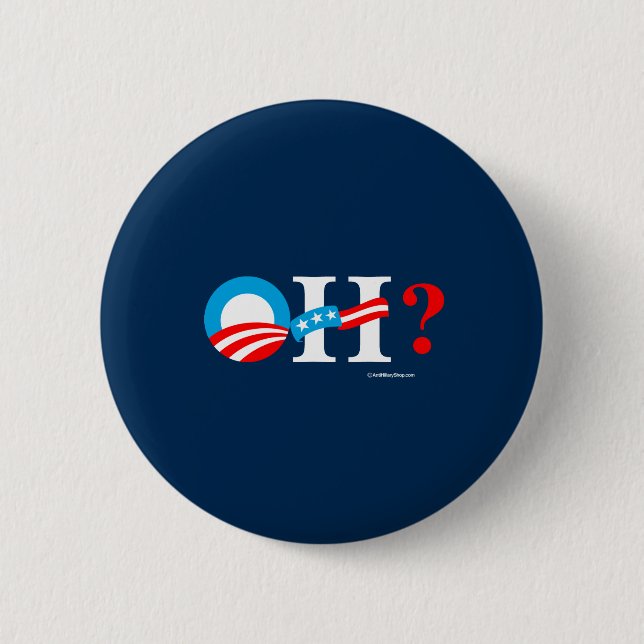 OH- - Obama dann Hillary - AntiHillarypng-Weiß - Button (Vorderseite)