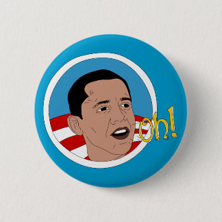 Oh! Obama-Gekritzel-Kunst-Knopf Button