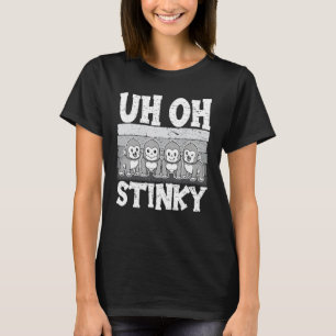 Oh Oh Stinker Süßer Affe Für Männer Frauen Tier 2 T-Shirt