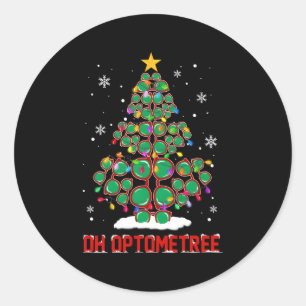 Oh Optometree Fun Optician Brillen Tree Runder Aufkleber
