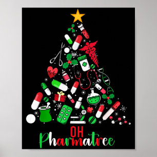 Oh Pharmatree Apotheke Weihnachten Apotheker Techn Poster