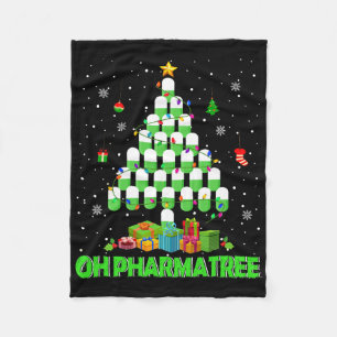 Oh Pharmatree Weihnachtsbaum Apotheke Medikamente Fleecedecke