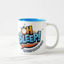Oh Piepton! Logo-Tasse Zwei-Ton Blau