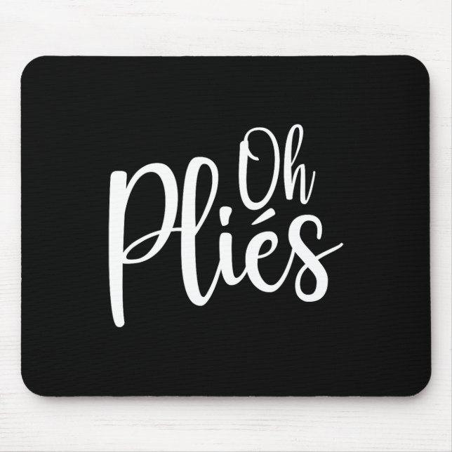 Oh Plies Lustiger Byllet Tanzlehrer Klein  Mousepad (Vorne)