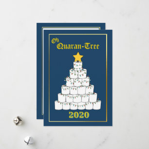 Oh Quarantine Toilette Papier Weihnachtsbaum Funny Feiertagskarte