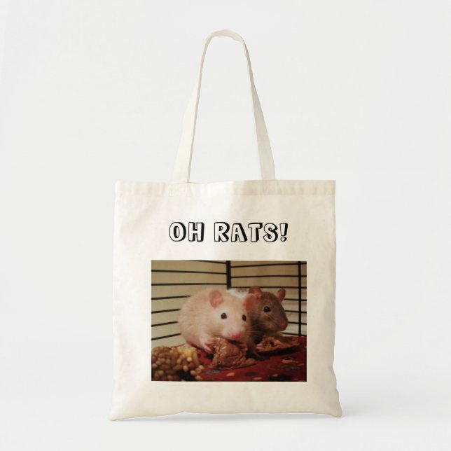 Oh Ratten!  Taschen-Tasche Tragetasche (Vorne)