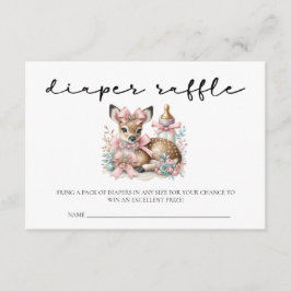 Oh Reh Rosa Mädchen Duschkabine Begleitkarte