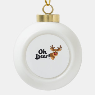 Oh Reh Saubere Minimale Sicht Keramik Kugel-Ornament