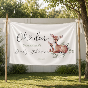 Oh Reh Wasserfarbe Floral Baby Shower Banner