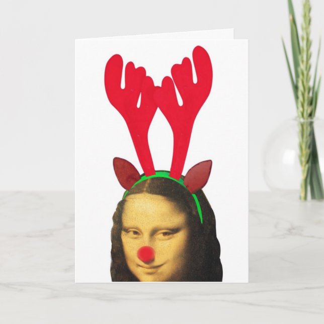 Oh Rotwild Feiertagskarte (Vorderseite)