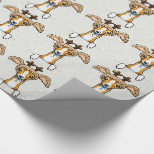 Oh Rotwild-italienischer Windhund Geschenkpapier