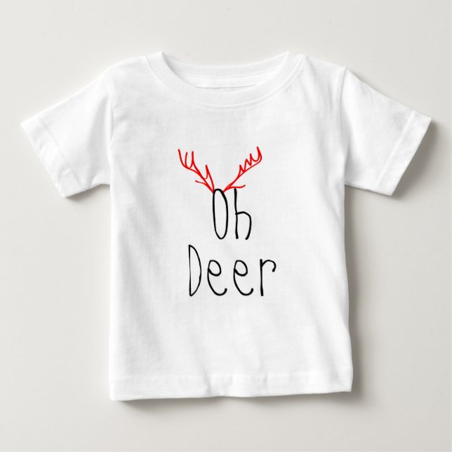 Oh Rotwild-Weihnachtsbaby Raglan-T - Shirt (Vorderseite)