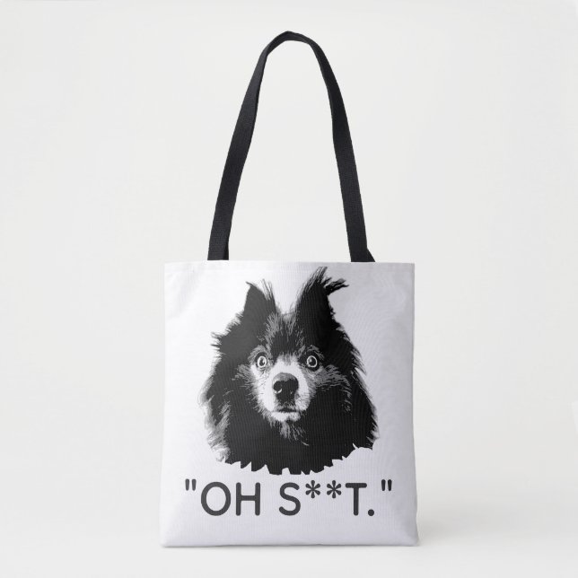"OH S**T" Funny Pom Tote (Vorderseite)