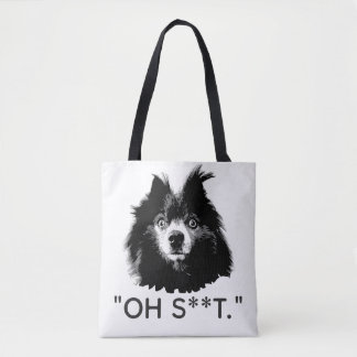 "OH S**T" Lustiger Pom-Tasche