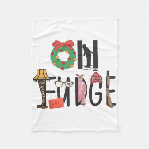 Oh Santa Hut Lustige Weihnachtsgeschichte Familien Fleecedecke