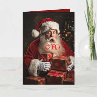 OH! SANTA'S LIST GRANDSON CHRISTMAS CARD DANKESKARTE