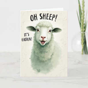 Oh Schaf, es ist Ostern Karte