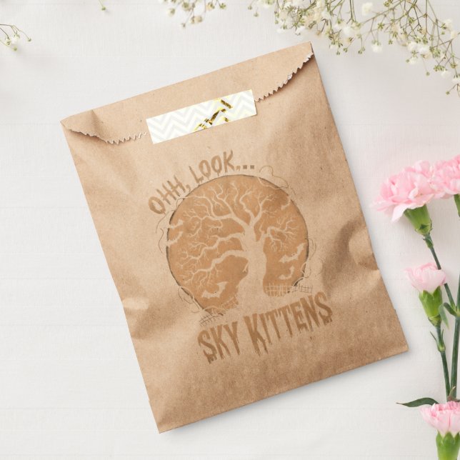 Oh schau Sky Kittens Halloween Funny Bats Lover Geschenktütchen (Versiegelt)