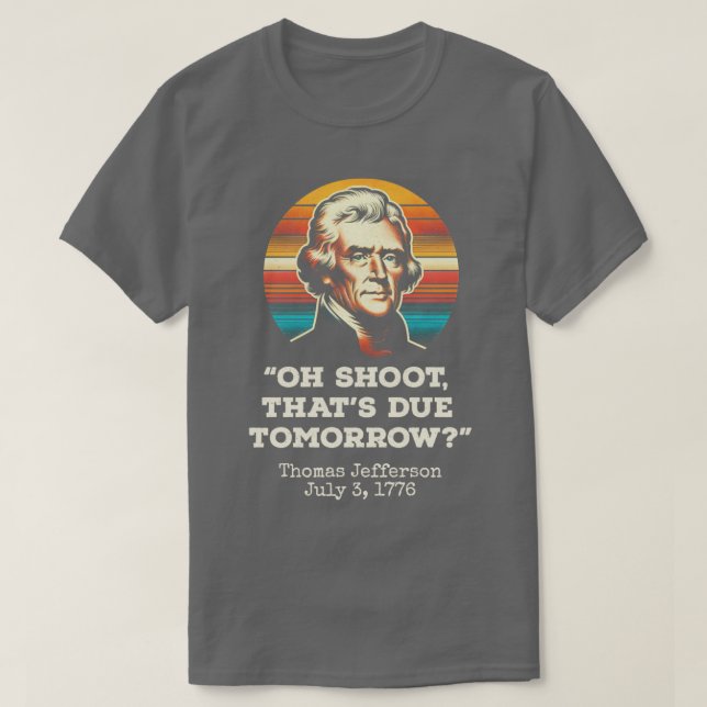 Oh, schieß das morgen, 2. T-Shirt (Design vorne)