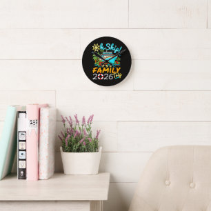 Oh Schiff Es ist ein Familientrip 2026 Passende Fa Runde Wanduhr