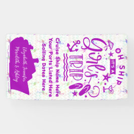 Oh, Schiff Es ist eine Reisetür für Mädchen Banner