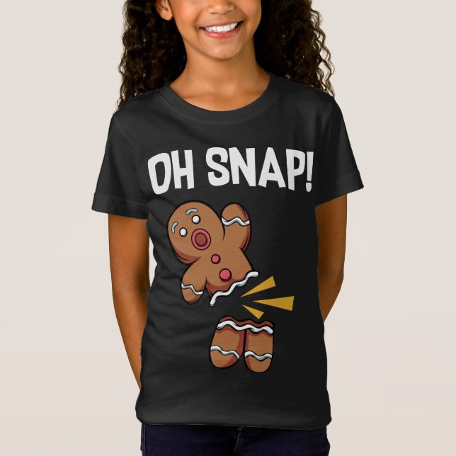 Oh, schläfst! Funny Gingerbread Man Cookie Weihnac T-Shirt (Vorderseite)