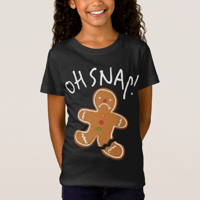 Oh, schläfst! Gingerbread Man Cookie Funny Broken  T-Shirt (Vorderseite)