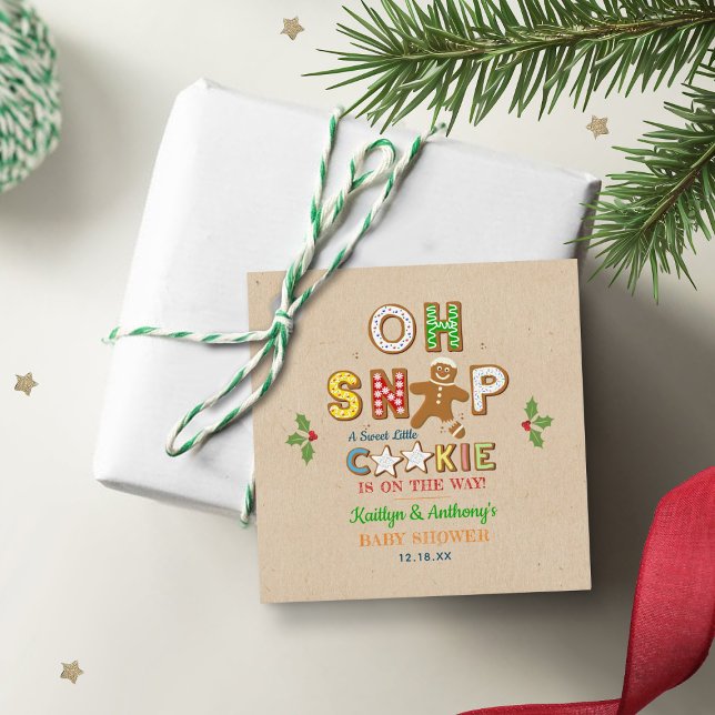 Oh, schläfst! Gingerbrei Cookie Kinderdusche Geschenkanhänger (Von Creator hochgeladen)